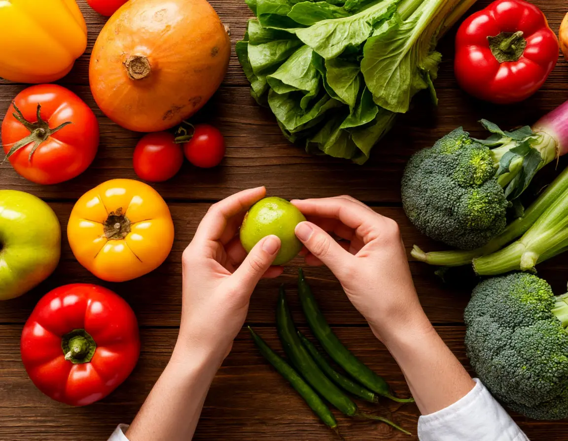 Selecting organic produce